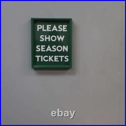 Original Antique Vintage Season Tickets Southern Rail Enamel Sign Advertising BR