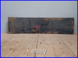 Original Antique Vintage WAY OUT BR Southern Rail Enamel Sign Advertising