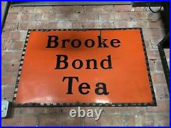 Original Enamel Brooke Bond Tea Advertising Sign