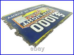 Original Enamel Sign Advertising Sunlight Soap 20 x 15 Inch Smaller Version