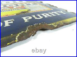 Original Enamel Sign Advertising Sunlight Soap 20 x 15 Inch Smaller Version