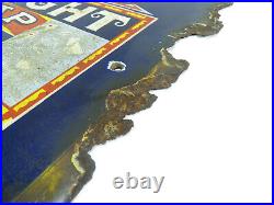 Original Enamel Sign Advertising Sunlight Soap 20 x 15 Inch Smaller Version