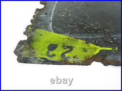 Original Enamel Sign Advertising Sunlight Soap 20 x 15 Inch Smaller Version