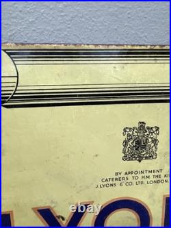 Original Enamel Sign BY APPOINTMENT TO H. M THE KING Lyons Cakes & Co London