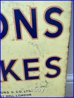 Original Enamel Sign BY APPOINTMENT TO H. M THE KING Lyons Cakes & Co London