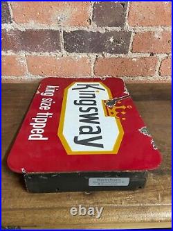 Original Enamel Sign Bristol Tipped Kingsway Cigarettes Advertising Sign