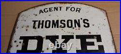 Original Enamel Sign, Thompson's Dye Works, Perth Scotland