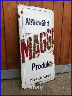 Original Enamel Sign Tried and True MAGGI Products Hier For Have Enamel Tin Sign