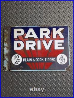 Original Enamel Sign Vintage Advertisement