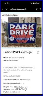 Original Enamel Sign Vintage Advertisement