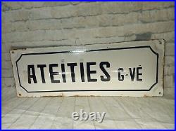 Original Enamel Sign, street Sign, Indian, Asian, very Nice