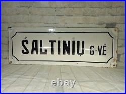 Original Enamel Sign, street Sign, Indian, Asian, very Nice