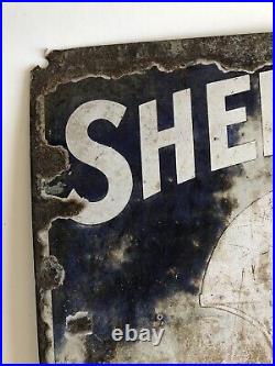 Original Sherwoods Vintage Antique Enamel Advertising Sign