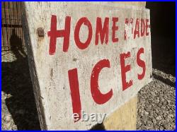 Original Vintage 1970s Ice Cream Display Shop Trade Sign Not Enamel Advertising