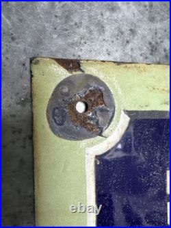 Original Vintage Antique Enamel French Road Sign Rue Xaintrailles