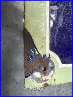 Original Vintage Antique Enamel French Road Sign Rue Xaintrailles