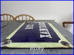Original Vintage Antique Enamel French Road Sign Rue Xaintrailles