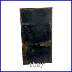 Original Vintage/Antique Royal Mail GPO Postbox Enamel Collection Plate Lidsing