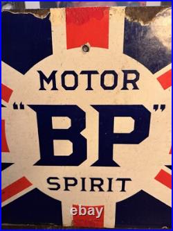 Original Vintage BP Motor Oil Enamel Sign