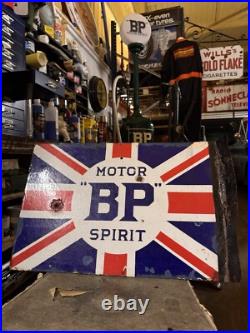 Original Vintage BP Motor Oil Enamel Sign