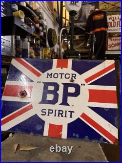 Original Vintage BP Motor Oil Enamel Sign