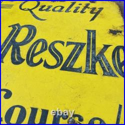Original Vintage Double-Sided De Reszke Minor Enamel Advertising Sign