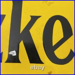 Original Vintage Double-Sided De Reszke Minor Enamel Advertising Sign