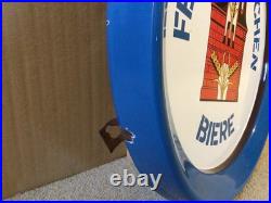 Original Vintage Enamel Advertising Sign Feldschlosschen Biere Original Vintage Enamel Advertising Sign Feldschlosschen Biere