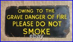 Original Vintage Enamel Sign. 60 x 30cm. Rare