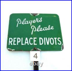 Original Vintage Enamel Sign (Golf & Advertising Interest) Original Vintage Enamel Sign (Golf & Advertising Interest)