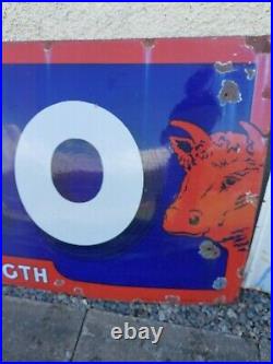 Original Vintage Enamel Sign OXO Enamel Sign LARGE 90 INCHES BY 36 INCHES