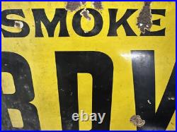 Original Vintage Enamel Smoke BDV Advertising Sign