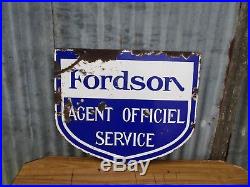 Original Vintage Fordson Tractor Dealer/Shop Large Enamel Sign. Super, Power Major