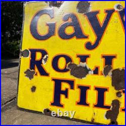 Original Vintage Gayvert Roll Film Enamel Sign 20x12 Original Vintage Gayvert Roll Film Enamel Sign 20x12