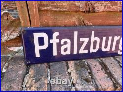 Original Vintage German Blue Enamel Street Sign From Bremen Bargain Also Berlin Original Vintage German Blue Enamel Street Sign From Bremen Bargain Also Berlin