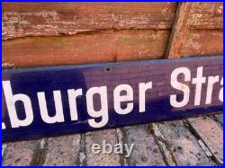 Original Vintage German Blue Enamel Street Sign From Bremen Bargain Also Berlin Original Vintage German Blue Enamel Street Sign From Bremen Bargain Also Berlin