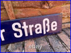 Original Vintage German Blue Enamel Street Sign From Bremen Bargain Also Berlin Original Vintage German Blue Enamel Street Sign From Bremen Bargain Also Berlin