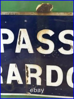 Original Vintage Impasse Girardon Enamel Paris Street Sign 50x30cm