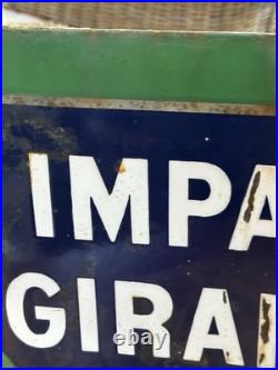 Original Vintage Impasse Girardon Enamel Paris Street Sign 50x30cm Original Vintage Impasse Girardon Enamel Paris Street Sign 50x30cm