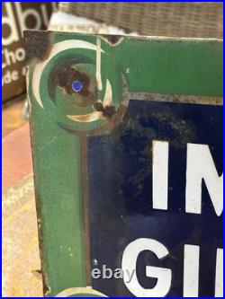 Original Vintage Impasse Girardon Enamel Paris Street Sign 50x30cm