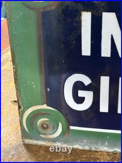 Original Vintage Impasse Girardon Enamel Paris Street Sign 50x30cm