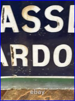 Original Vintage Impasse Girardon Enamel Paris Street Sign 50x30cm