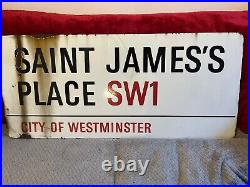 Original Vintage London Enamel Street Sign