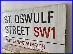 Original Vintage London Westminster Enamel Street Sign With Authenticity Cert