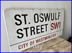 Original Vintage London Westminster Enamel Street Sign With Authenticity Cert