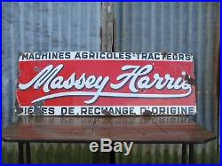 Original Vintage Massey Harris Ferguson Tractor Dealer/Shop Large Enamel Sign