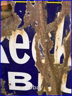 Original Vintage Reckitts Blue Enamel Sign