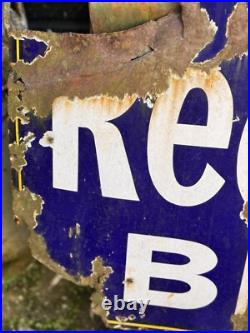 Original Vintage Reckitts Blue Enamel Sign