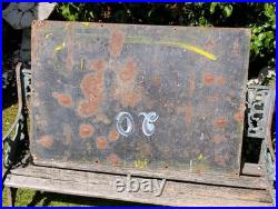 Original Vintage Redfern Rubber Heels & Soles Enamel Advertising Sign Antique