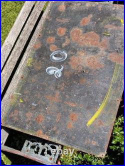 Original Vintage Redfern Rubber Heels & Soles Enamel Advertising Sign Antique